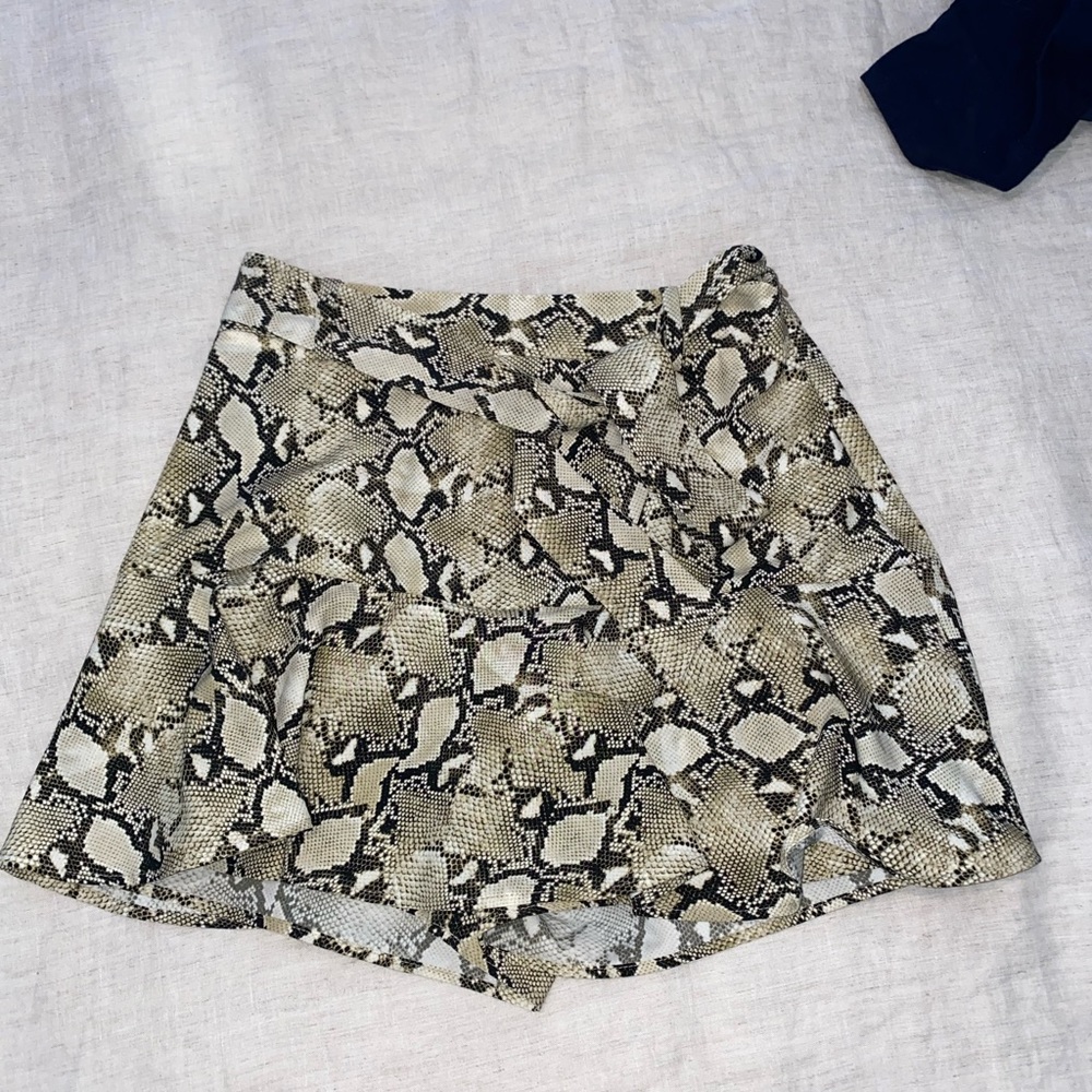 Zara snake print skirt